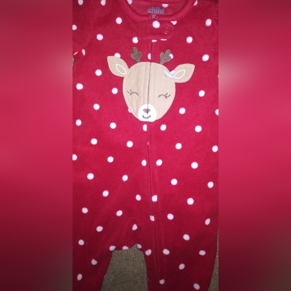 Carter's Jumpsuit Pijama Zip Baby Size 0-3 Months - Picture 3 of 5